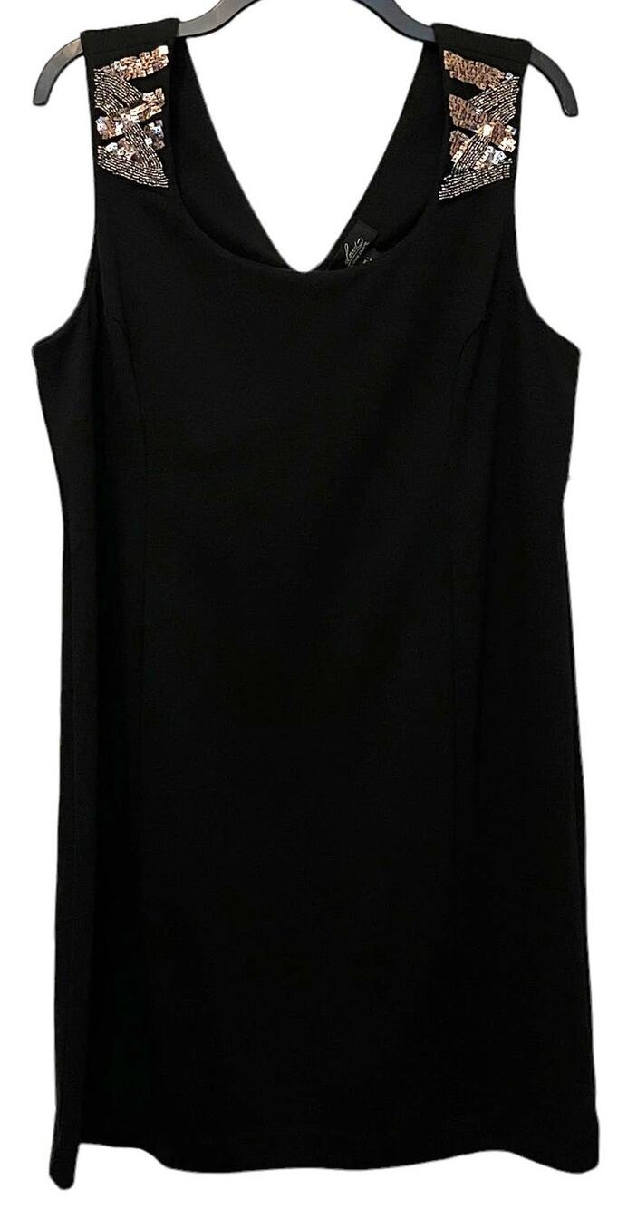 Loved by Heidi Klum Sequin Dress Black Maternity Large